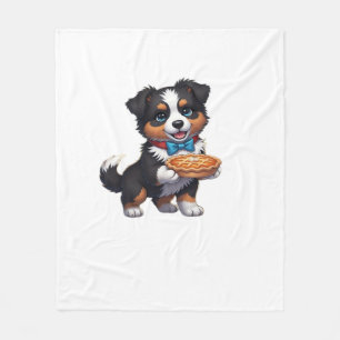 Aussie 183 Thanksgiving Oversized T-Shirt.png Fleece Blanket
