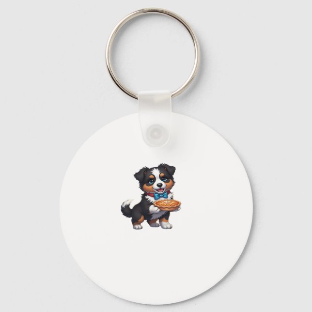 Aussie 183 Thanksgiving Oversized T-Shirt.png Keychain (Front)