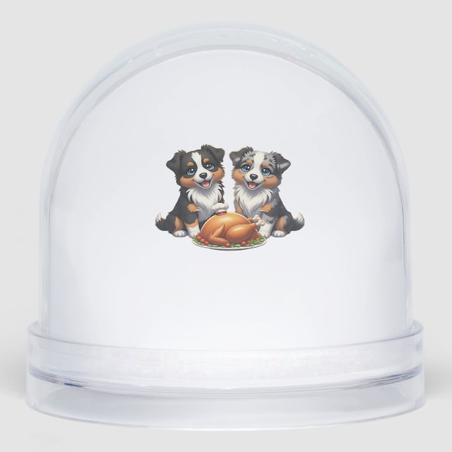 Aussie 184 Thanksgiving Classic T-Shirt.png Snowglobe (Front)