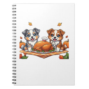 Aussie 184 Thanksgiving Oversized T-Shirt.png Notebook