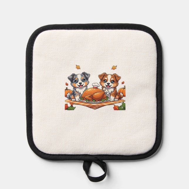 Aussie 184 Thanksgiving Oversized T-Shirt.png Pot Holder (Front)