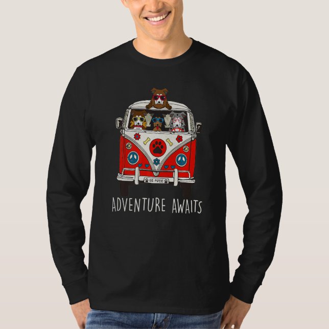 Aussie Adventure Awaits Artwork Camper T-Shirt (Front)
