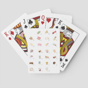 Aussie aliments alphabet jeux de cartes