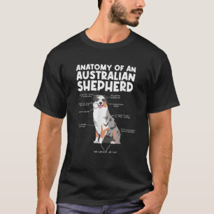 Aussie Anatomy Of An Australian Shepherd Unisex Ad T-Shirt