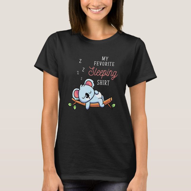 Aussie Animal My Favourite Sleeping Shirt Koala Sl (Front)