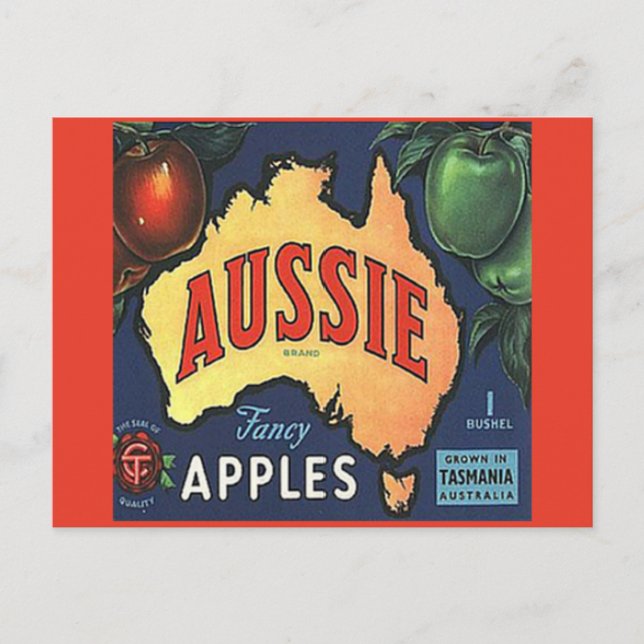 Aussie Apples Postcard (Front)