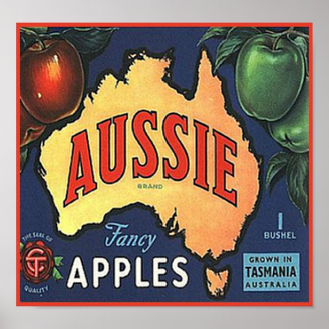 Aussie Apples Poster (Front)
