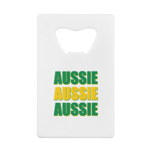Aussie Aussie Aussie Credit Card Bottle Opener
