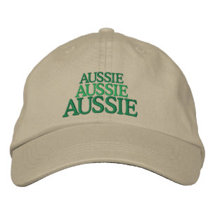 Aussie, Aussie, Aussie embroidered hat