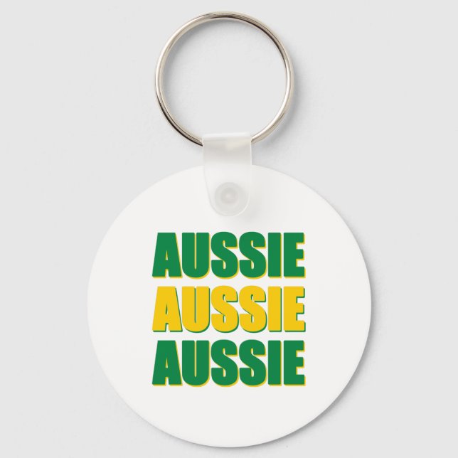 Aussie Aussie Aussie Keychain (Front)