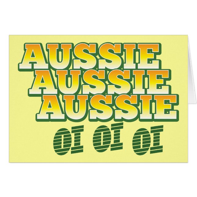 Aussie Aussie Aussie oi oi oi (Front Horizontal)