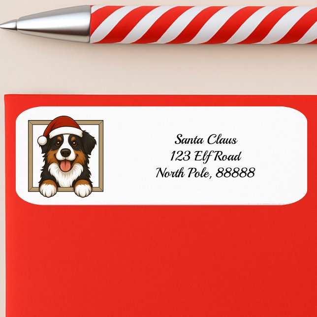 Aussie Australian Shepherd Holiday Adresse de reto (Créateur téléchargé)