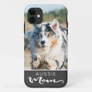 Aussie Australian Shepherd Mom Dog's Photo iPhone 11 Case
