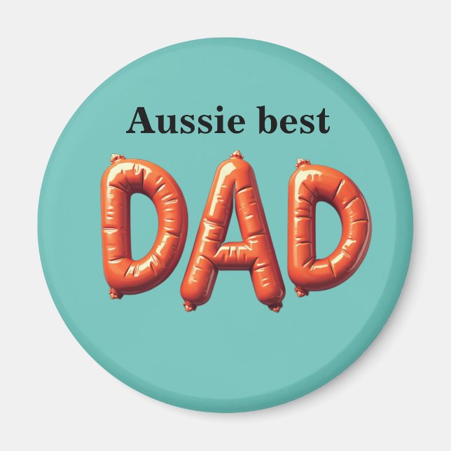 Aussie Best Dad  Magnet (Front)