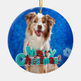 Aussie Christmas Ceramic Ornament