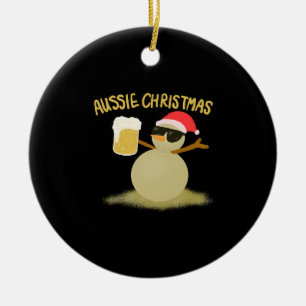 Aussie Christmas Ceramic Ornament