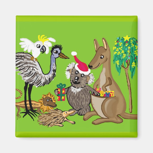 Aussie Christmas Magnet (Front)