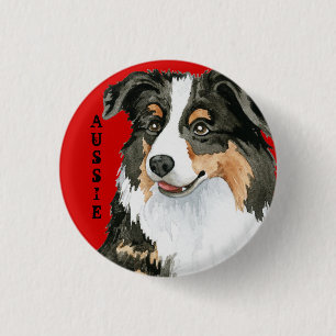 Aussie Colour Block 1 Inch Round Button