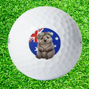 Aussie Cutest Wombat Golf Balls