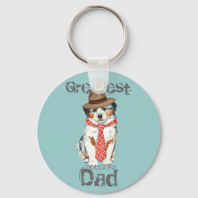 Aussie Dad Keychain (Front)