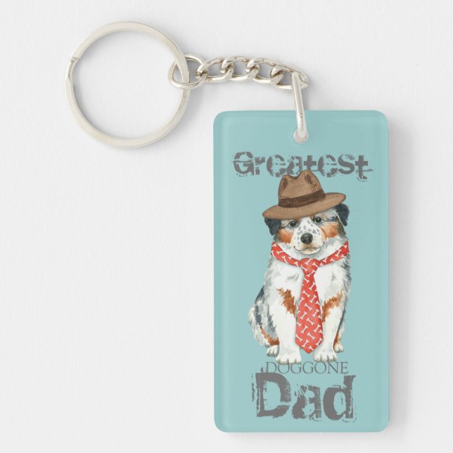 Aussie Dad Keychain (Front)