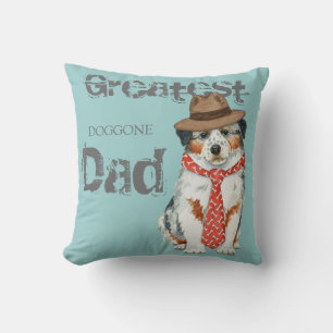Aussie Dad Throw Pillow