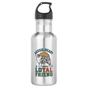 Aussie Dog Lover Vintage Engraved Shepherd Art_1 532 Ml Water Bottle