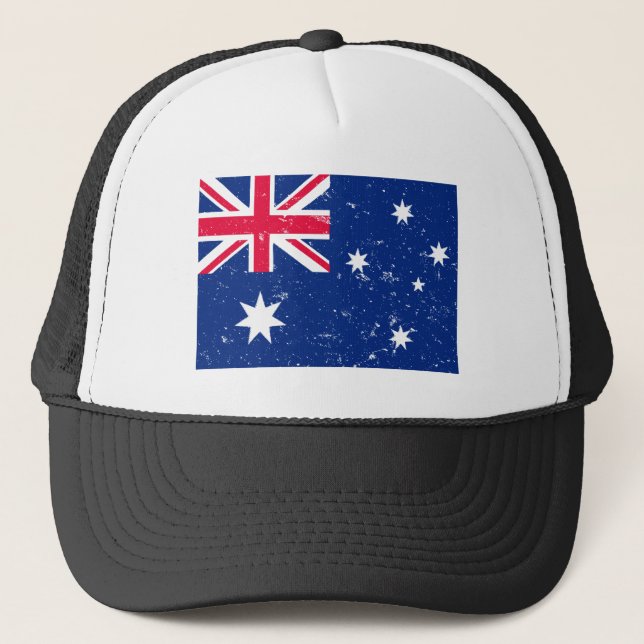 Aussie flag trucker hat (Front)