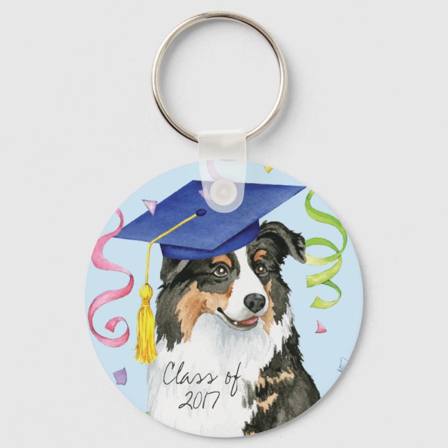 Aussie Graduate Keychain (Front)