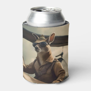 Aussie Kangaroo Aeroplane Pilot, Can Cooler