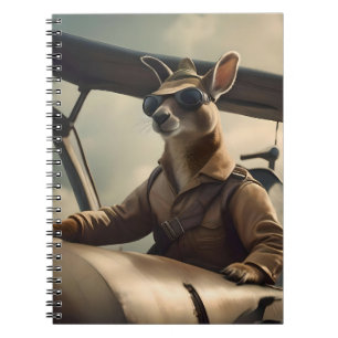 Aussie Kangaroo Aeroplane Pilot, Notebook