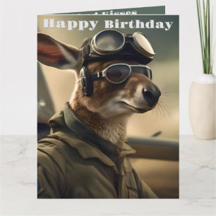 Aussie Kangaroo King Of The Airways, Carte Anniver