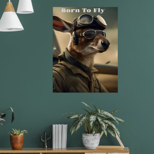 Aussie Kangaroo King Of The Airways,  Poster (Living Room 1)