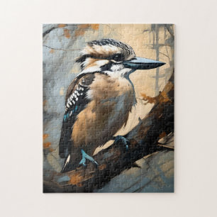 Aussie Kookaburra Oil Paint, Jigsaw Puzzle