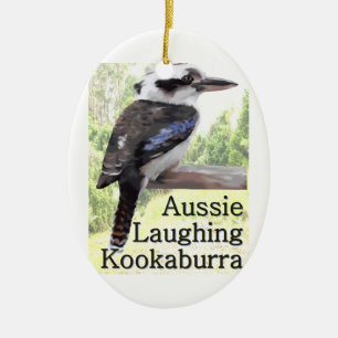 Aussie Laughing Kookaburra Ceramic Ornament