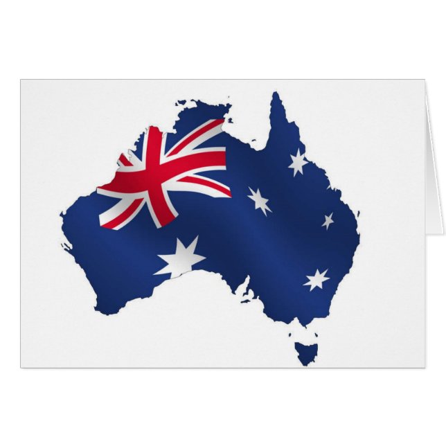 Aussie map flag (Front Horizontal)
