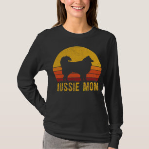 Aussie Mom Australian Shepherd Dog Mom Vintage T-Shirt
