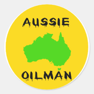 Aussie Oilman Classic Round Sticker