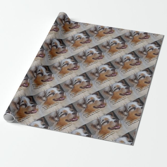 Aussie present wrapping paper (Unrolled)