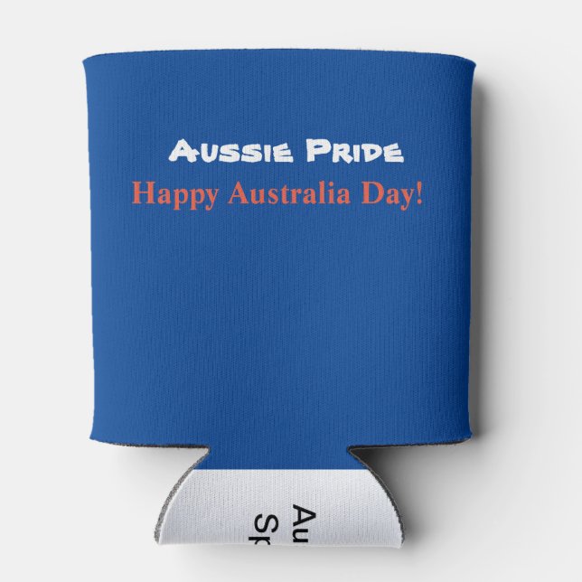 Aussie Pride Can Cooler (Back)