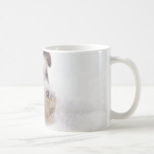 aussie red merle pup coffee mug