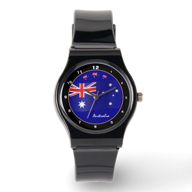 Aussie Time & Australian Flag / Australia Watch (Front)