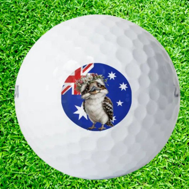 Aussie True-Blue Kookaburra    Golf Balls (Aussie True-Blue Kookaburra Golf Balls bring the spirit of Australia to the fairway)