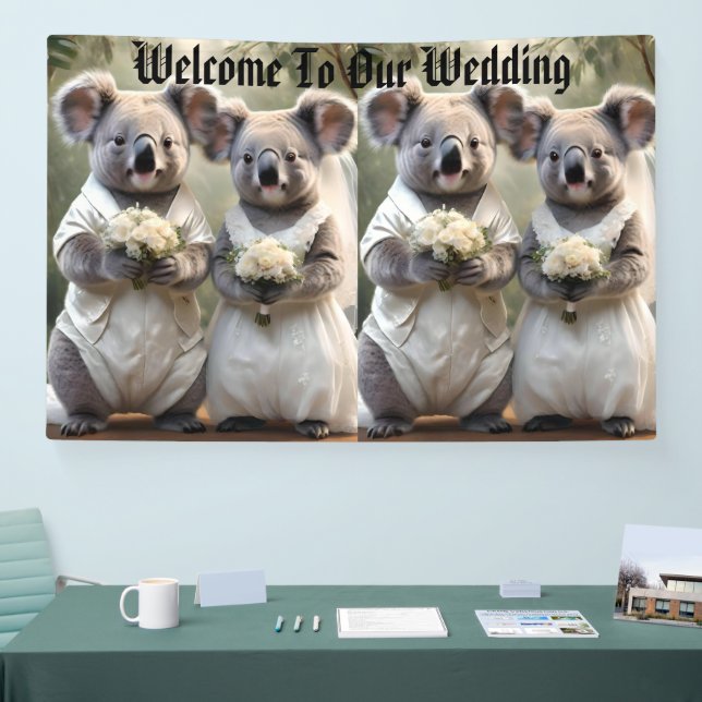Aussie Weddings Australian Koalas, Wedding Banner (Tradeshow)
