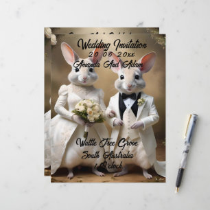 Aussie Weddings The Bilbies Get Married, Wedding Letterhead