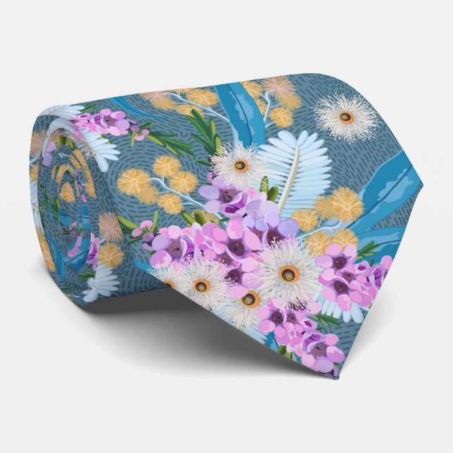 Aussie Wildflower Summer Tie (Rolled)