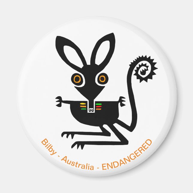 Aussie wildlife - BILBY -Marsupial - Nature Magnet (Front)