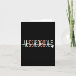 Aussiedoodle Mama Aussie Doodle Dog Mom Mother's D Card