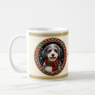Aussiedoodle Personalized Christmas Dog Coffee Mug