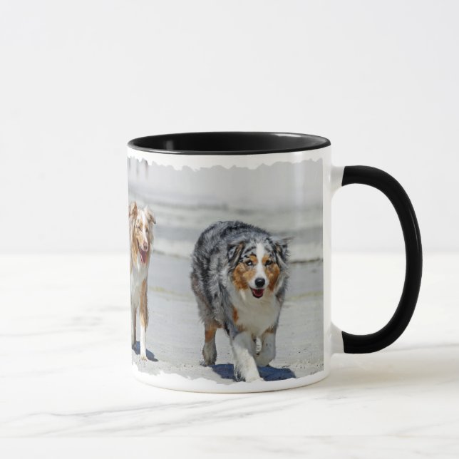 Aussies - 1st Day of Summer Beach Stroll Mug (Right)